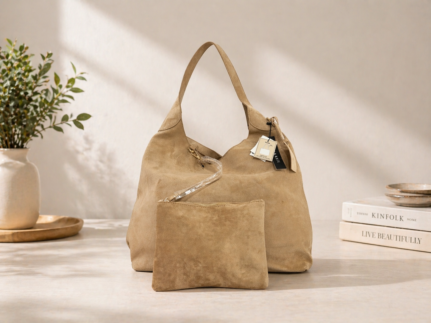 Tote bag Olivia & Kate Camel