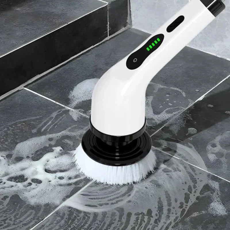 SpinClean Pro – Cepillo Eléctrico Telescópico 360°